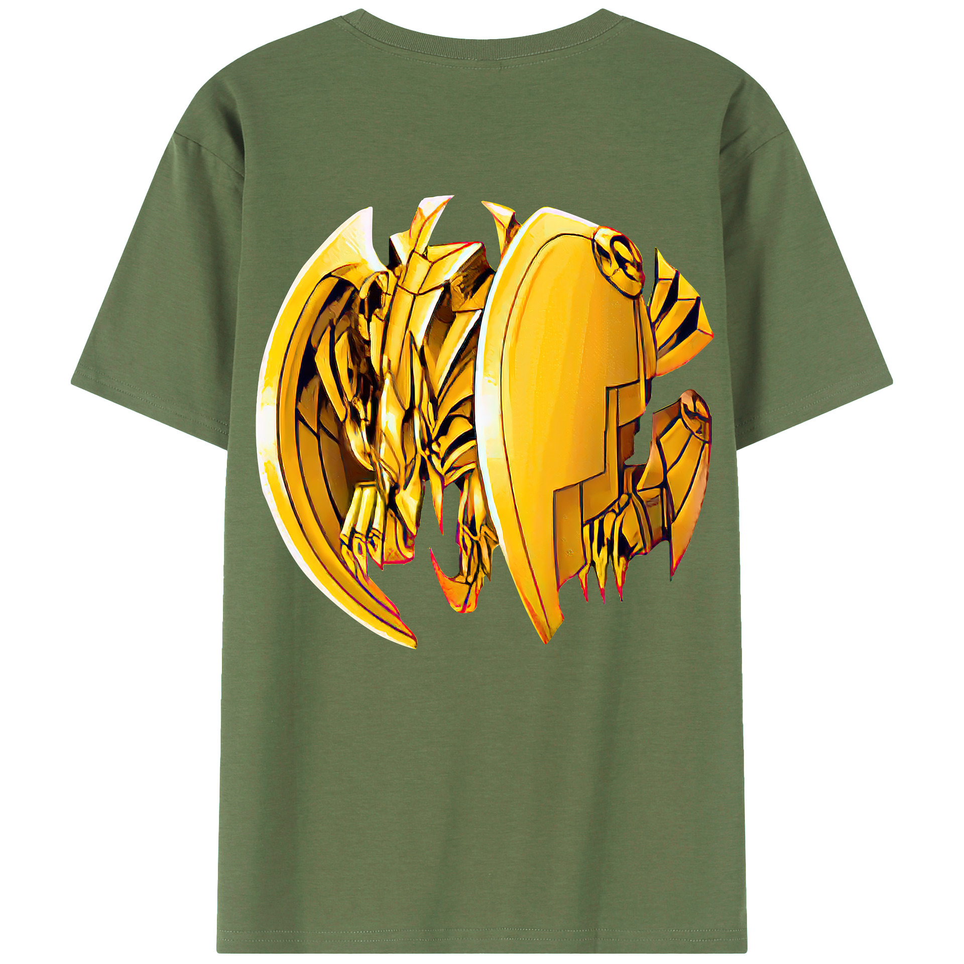 （画像用） 遊☆戯☆王 Yu-Gi-Oh! 綿100％ メンズ半袖Tシャツ（バックプリント） 通気性